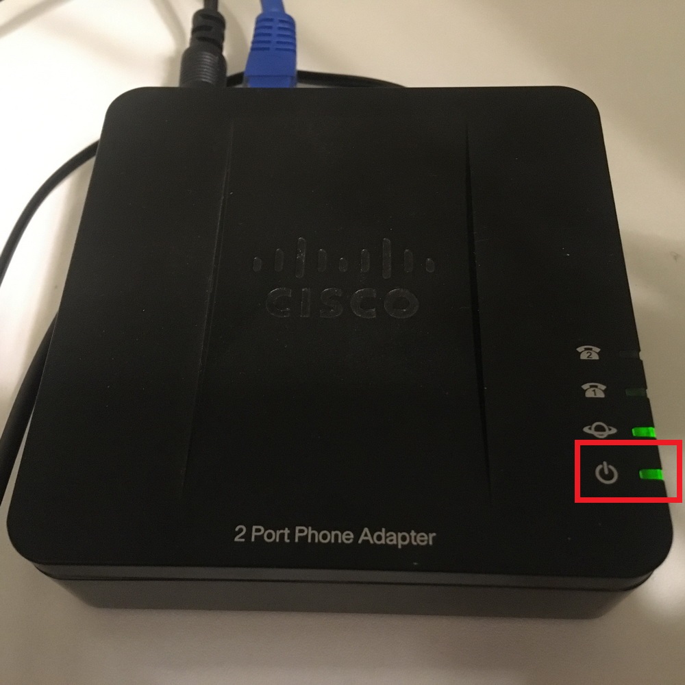 Cisco SPA112 индикатор питания